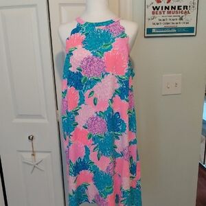 Lilly Pulitzer Pink and Blue Floral Dress
